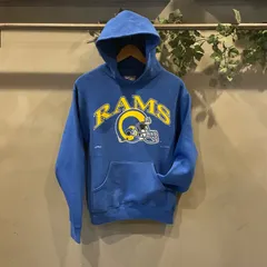 95年製 【Lee】NFL RAMS アメフト スウェットパーカー ブルー M相当