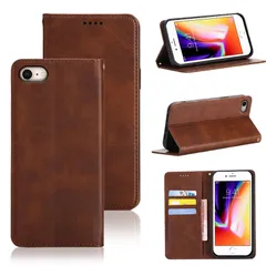 ケース 手帳型 (4.7インチ対応) iphone8 (第2世代/第3世代) 用 iphone7 用 手帳型 ケース SE カバー PUレザー カード収納 財布型 耐衝撃 iPhone ケース マグネット スタンド機能付き 5色 (適用 適用 iPhone 7