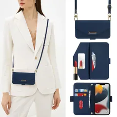 ストラップ付き 手帳型 ミラー カード収納 アイフォン13ミニケース 財布 いphone13 鏡 ミニ ショルダー ケース クロスボディケース ケース 肩がけ 首掛け mini 斜め掛け 耐衝撃 13 レザー iPhone スマホケース iphone 対応 1