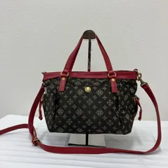 9632　russet ラシット　2way　ショルダーバッグ　ハンドバッグ　レザー　ナイロン　ブラウン　レッド　赤　レディース　シンプル　カジュアル　きれいめ　ポケット多数