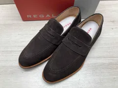 REGAL / リーガル 731R スエードコインローファー ペニーローファー 革靴 ダークブラウン 26cm 日本製