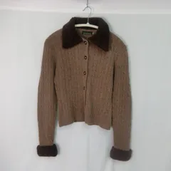 THE SCOTCH HOUSE ニットカーディガン キャメル Mサイズ(9AR) ◇〇のサムネイル