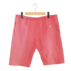チャンピオン Champion 80s REVERSE WEAVE トリコタグ サンフェードピンク 80's リバースウィーブ ハーフパンツ レッド Lサイズ 103MB-826