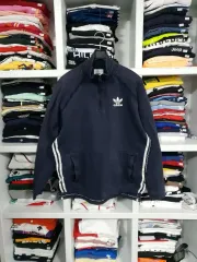 アディダス 95 ネイビー 3本線 ハーフジップアップ アノラック