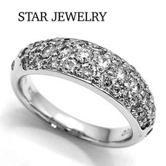スタージュエリー K18WG ダイヤ リング 1.10ct フォーエバーループ 