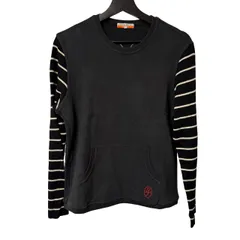 C450 CASTELBAJAC SPORT カステルバジャック スポーツ 袖ボーダー切り替え スウェット 3 ブラック