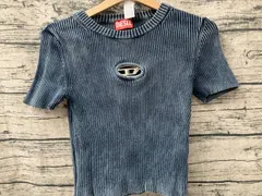 DIESEL ディーゼル 半袖Tシャツ M-Anchor-A-SS XSサイズ ブルー