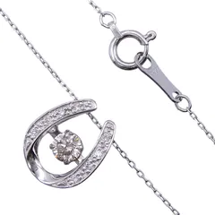 ネックレス P950 ダイヤモンド0.18ct/0.03ct ダンシングダイヤ