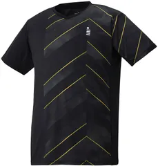 ゴーセン GOSEN テニス ゲームシャツ メンズ レディース 半袖Tシャツ ソフトテニス 部活 トレーニング 練習 吸汗速乾 消臭 日本ソフトテニス連盟 日本バドミントン協会審査合格品  T2404 39 ブラック