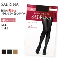 グンゼ サブリナ ウォームタイツ40デニール M-L・L-LL (グンゼ サブリナ 寒さ対策 タイツ) (在庫限り)