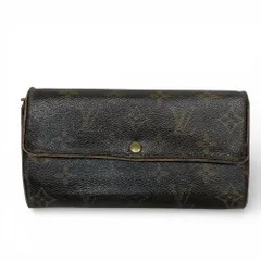 ●ジャンク品●LOUIS VUITTON ルイヴィトン 長財布 二つ折り長財布 ポシェット ポルト モネ クレディ モノグラム M61725