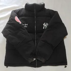 MLB メジャーリーグ リバーシブル ダウンジャケット ニューヨークヤンキース サイズ:L カラー:ブラック グレー W-91のサムネイル