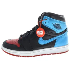 NIKE (ナイキ)  AIR JORDAN 1 RETRO HIGH OG CD0461-046  エアジョーダン 1 レトロ ハイカットスニーカー ブラック/ブルー/レッド US5Y/23.5cm