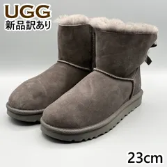 UGG ムートンブーツ グレー USA6/JP23cm ミニベイリーボウII レディース/女性用 1016501 アグ 新品 (ug205)