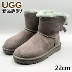 UGG ムートンブーツ グレー USA5/JP22cm ミニベイリーボウII レディース/女性用 1016501 アグ 新品 (ug206)