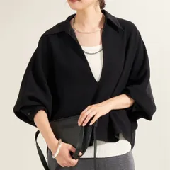 Plage (プラージュ) GEORGETTE SKIPPER ブラウス ブラック FREE