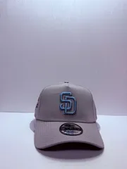 Newera サンディエゴパドレス 40thアニバーサリー 9forty A-FRAME スナップバックキャップ グレーカラー