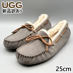 UGG モカシンスリッポン ムートンシューズ ピューター USA8/JP25cm ダコタ レディース/女性用 1107949 アグ 新品 (ug227)