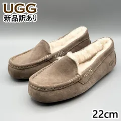 【新品】UGG モカシンスリッポン ムートンシューズ スレート USA5/JP22cm アンスレー レディース/女性用 1106878 アグ (ug228)