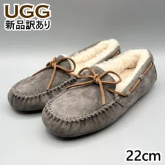 UGG モカシンスリッポン ムートンシューズ ピューター USA5/JP22cm ダコタ レディース/女性用 5612 アグ 新品 (ug242)