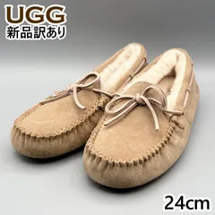 UGG モカシンスリッポン ムートンシューズ タバコ USA7/JP24cm ダコタ レディース/女性用 1107949 アグ 新品 (ug244)