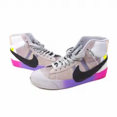 ナイキ NIKE × オフホワイト OFF-WHITE SERENA WILLIAMS QUEEN Blazer Mid ブレザー スニーカー 靴 US8.5 26.5㎝ グレー