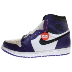 NIKE (ナイキ) AIR JORDAN 1 RETRO HIGH OG COURT PURPLE 555088-500 エアジョーダン1 コートパープル ハイカットスニーカー ホワイト/パープル US10.5/28.5cm