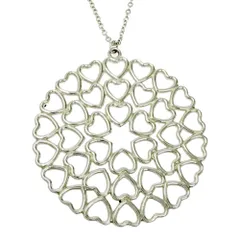 【中古】【箱付き】 TIFFANY&Co. ティファニー シルバー クラウンオブハート メダリオン ネックレス 5.8g 925刻印 531171 ネックレス