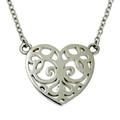 【中古】【箱付き】 TIFFANY&Co. ティファニー シルバー エンチャントハート ネックレス 1.8g 925刻印 539319 ネックレス