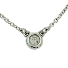 【中古】【箱付き】 TIFFANY&Co. ティファニー シルバー ダイヤモンド バイザヤード ネックレス 1.7g 925刻印 539411 ネックレス