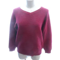 グローブ grove ニット セーター Vネック 長袖 M ピンク /AU