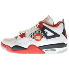 NIKE (ナイキ) AIR JORDAN 4 RETRO OG FIRE RED 2020 DC7770-160 エアジョーダン4 レトロ ファイヤーレッド ハイカットスニーカー ホワイト/レッド US9/27.0cm