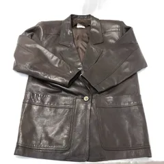 [七重浜85-3-0215nh] LOEWE ロエベ レザージャケット 上着 衣類 [中古] [レディース]のサムネイル