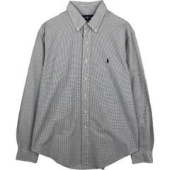 古着 ラルフローレン Ralph Lauren CLASSIC FIT 長袖 ボタンダウンチェックシャツ メンズL相当/eaa614701