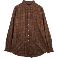 古着 ラルフローレン Ralph Lauren BLAKE 長袖 ボタンダウンチェックシャツ メンズXL相当/eaa614706
