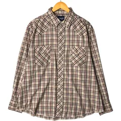 古着 ラングラー Wrangler WESTERN SHIRTS チェック柄 長袖 ウエスタンシャツ メンズXL相当/eaa605007