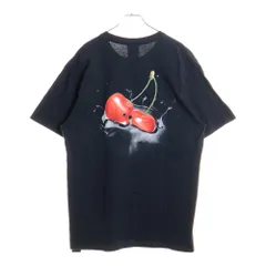 HUF (ハフ) WET CHERRY S/S TEE 両面プリント クルーネック 半袖Tシャツ ブラック