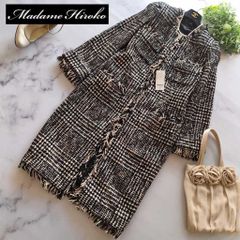 美品✨タグ付 マダムヒロコ×ニュイ 尾州ウール ロングコート 黒 