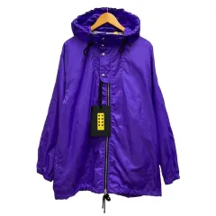 モンクレール MONCLER 23SS SOHO GIUBBOTTO ジャケット ジャンパー ブルゾン マウンテンパーカー 裏地コットン フード ワッペン 無地 長袖 2 紫 パープル 