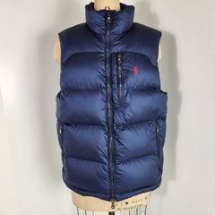 POLO Ralph Lauren ラルフローレン ネイビー ダウンベスト M - メルカリ