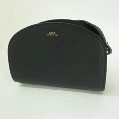 A.P.C. アーペーセー Demi Lune mini ハーフムーン ショルダーバッグ ミニ ブラック ※中古美品