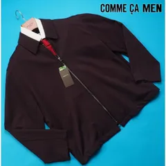 新品サンプル定価4.9万円 COMME CA MEN コムサメン 春秋 ソロテックス レーヨンフィラメント ステンカラーブルゾン M茶(17)  23BM07-1のサムネイル