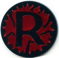 【中古】サプライ 『ロケット団徽章(赤)』 ポケモンコイン「ポケモンカードゲーム構築済みデッキ ロケット団ハーフデッキ W SILVER」同梱品