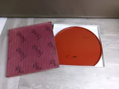 半月盆　お盆　トレー　紀州漆器　根来　伝統工芸　26WK0242