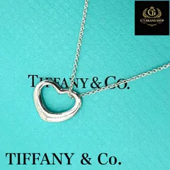 美品　ティファニー　オープンハート　ネックレス　SV925　シルバー