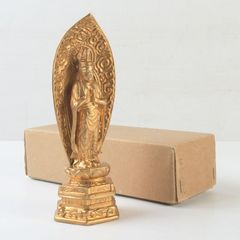 金運！魔除け！京都善峯寺 祈祷済み 魂入り鍍金千手観音様 御守り護符