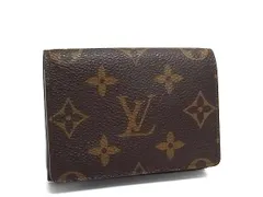 LOUIS VUITTON ルイヴィトン カードケース アンヴェロップ カルト ドゥ ヴィジット M62920 ブラウン モノグラム ユニセックス 美品