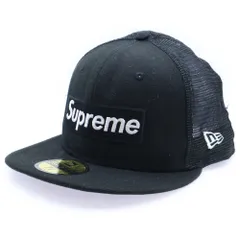 SUPREME (シュプリーム) 23SS ×New Era Box Logo Mesh Back Cap ニューエラ ボックスロゴ メッシュ バック キャップ 帽子 ブラック/グレー