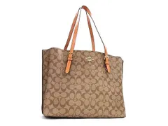 COACH コーチ トートバッグ シグネチャー 1665 ブラウン オレンジ PVC レザー レディース 美品