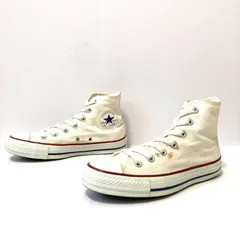 定番！【CONVERSE】コンバース ALLSTAR オールスター チャックテイラー ハイカット スニーカー キャンバス シューズ 1303 カジュアル ストリート アイボリー レディース 23.5cm/M42439UU